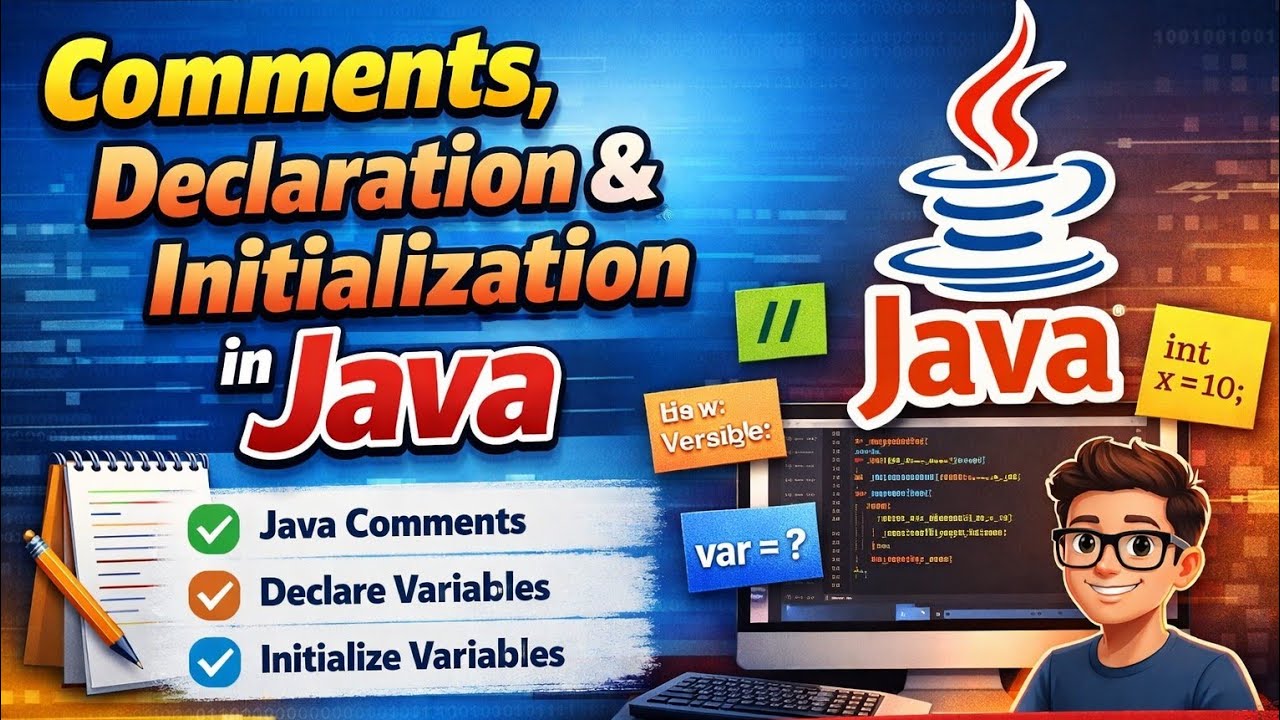 Comment, declare, initialization_variable Part-2 #JavaComments#VariableDeclare#InitializationInJava