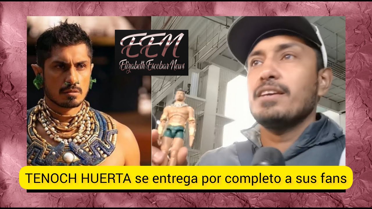 Llegada de Tenoch Huerta a la CDMX, se entrega por completo a sus fans❤️
