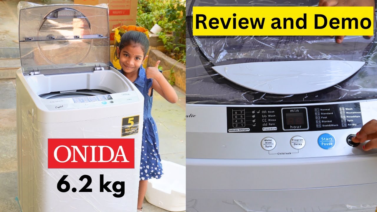 ONIDA 6.2 kg Fully Automatic Top Load Washing Machine - Review and Demo