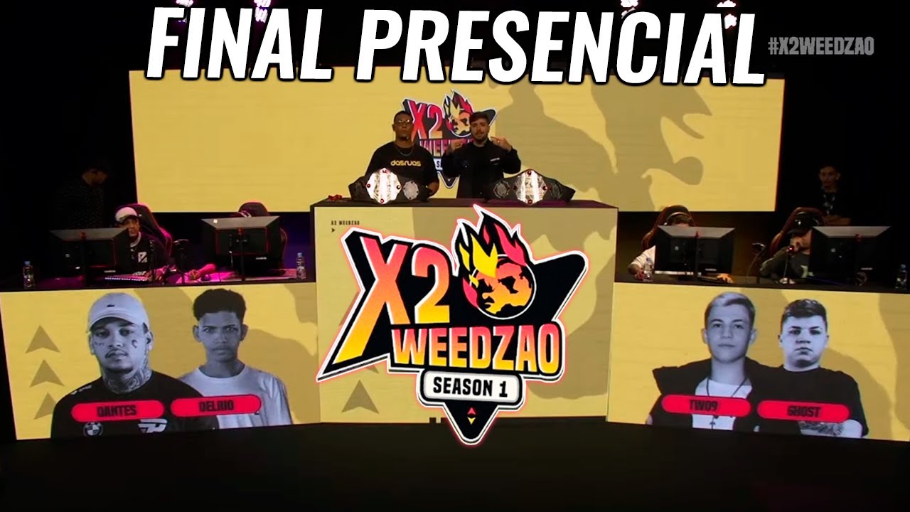 FINAL X2 WEEDZAO PRESENCIAL - TWO9 E GHOST VS DANTES E DELRIO !  ELES S&Atilde;O O MELHOR DUO DO FREEFIRE