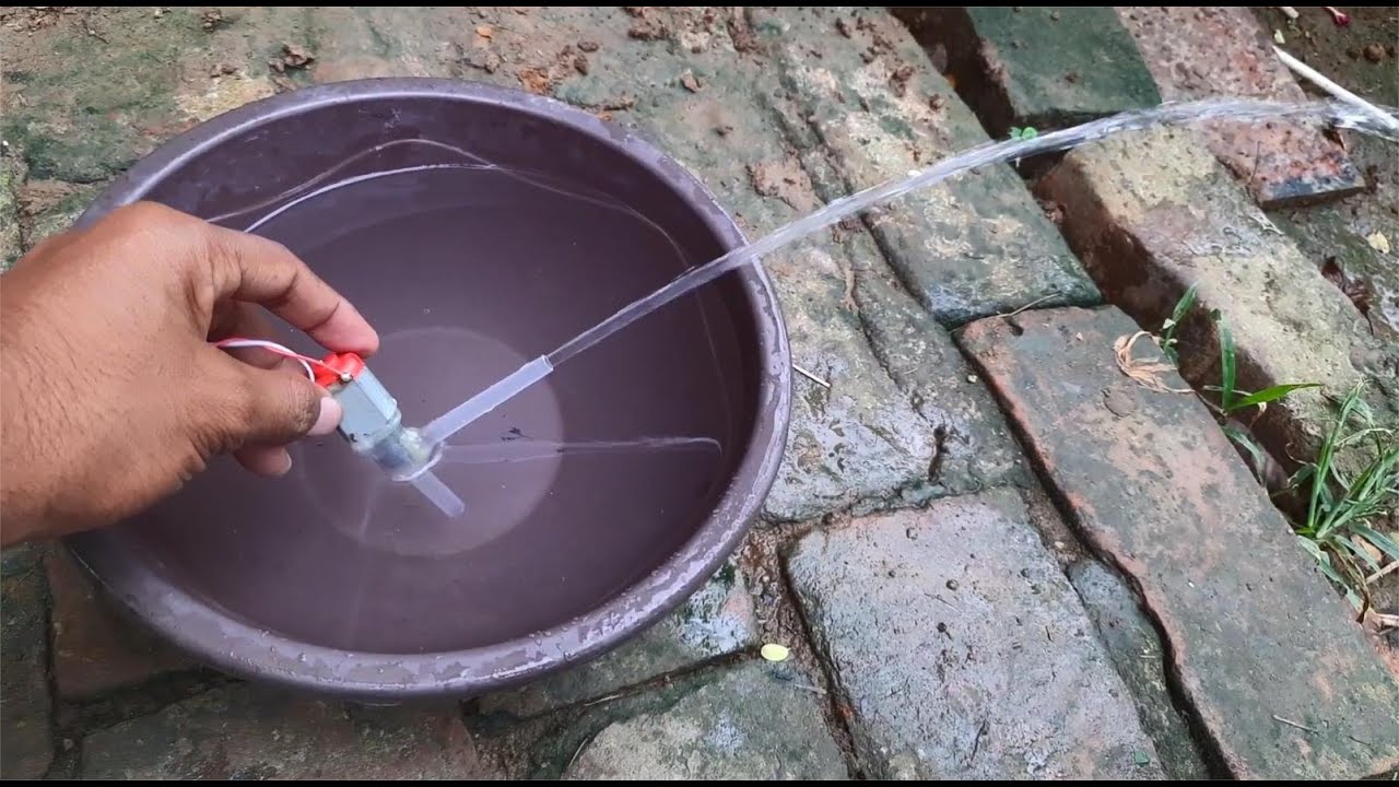 小巧的抽水机，制作不花一分钱，抽水效率却很高