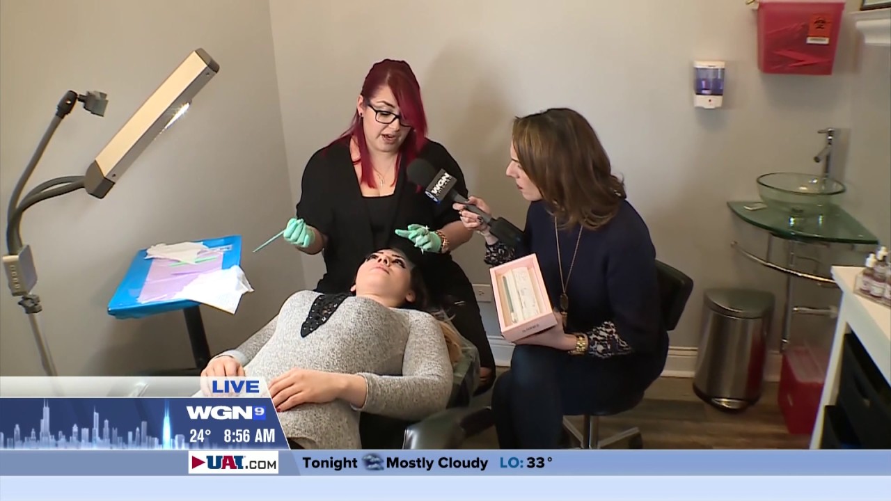 WGN Morning News AroundTown with Ana Belaval at Brows By Lucy
