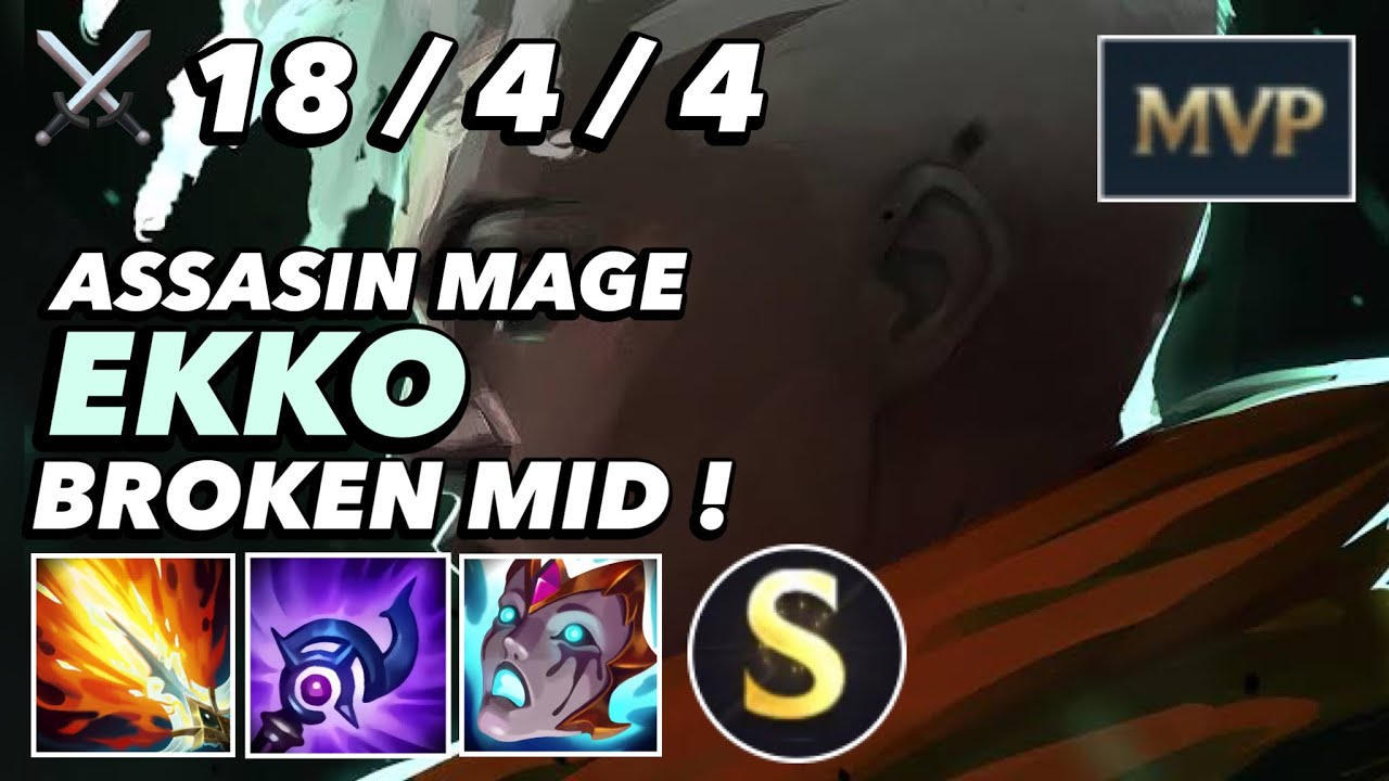 WILD RIFT EKKO : 18 KILL ? BUILD AP DAMAGE | BROKEN MID EKKO WILD RIFT