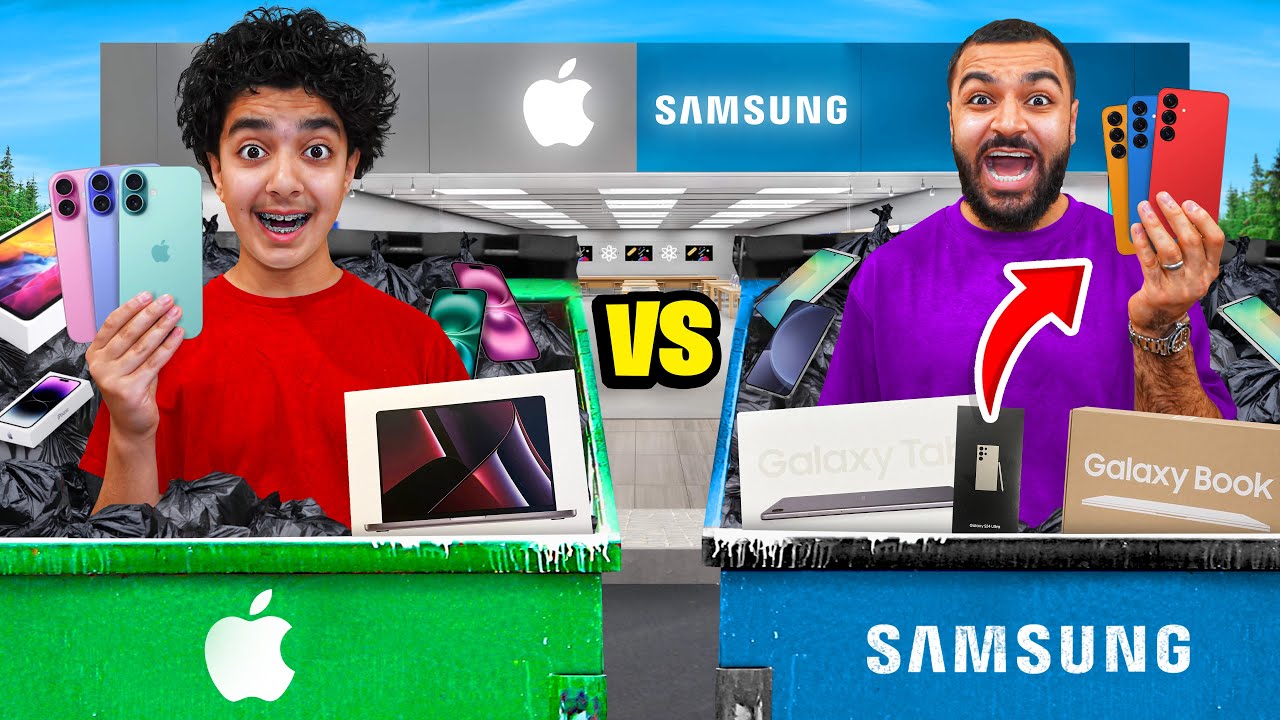 Apple Store против Samsung Store: рытье мусорных баков.. (МЫ НАШЛИ ДЖЕКПОТЫ iPhone и Samsung)