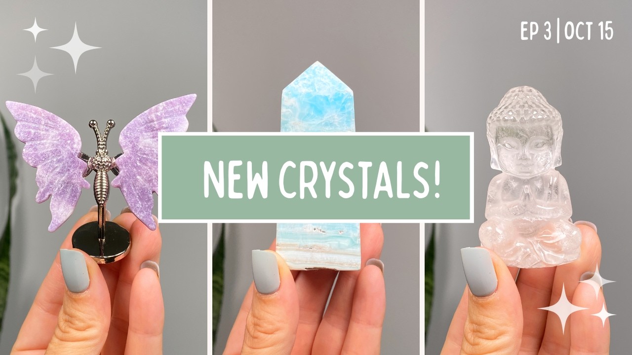 New Crystals!🌿 || Ep 3🎞️ || Weekly Crystal Launch🔮 || Small Crystal Shop UK 💜