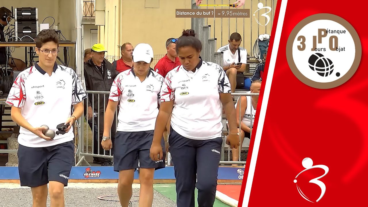 Quart féminin FRANCE vs COLOMBET : National à pétanque d’Objat 2023