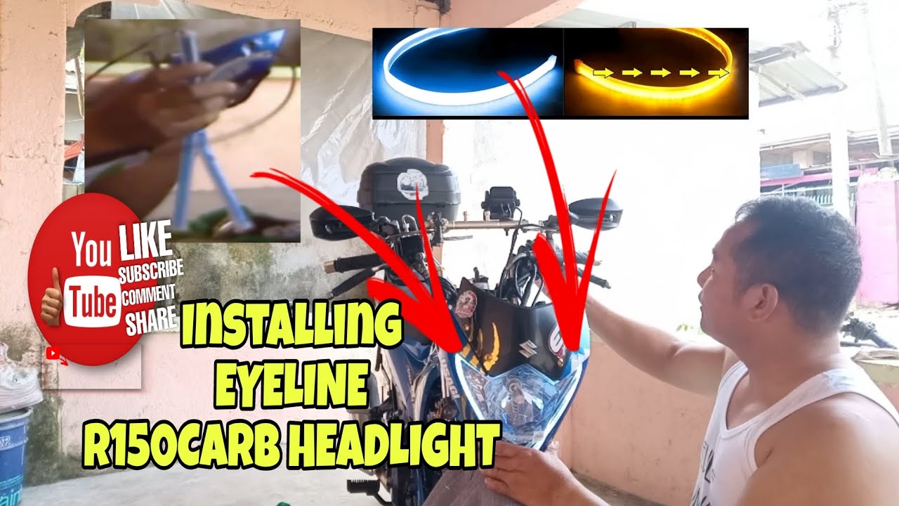 INSTALLING EYELINE TO RAIDER 150 CARD HEADLIGHT