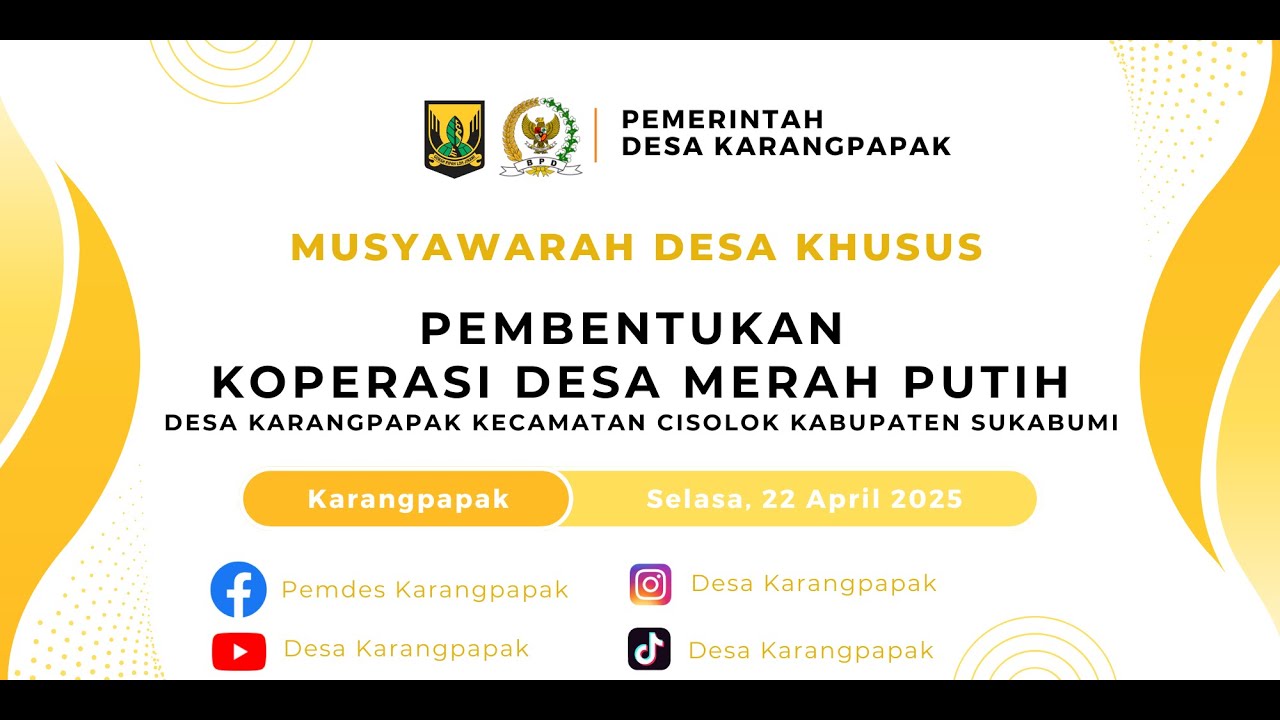 MUSDESUS PEMBENTUKAN KOPERASI DESA MERAH PUTIH #DESAKARANGPAPAK