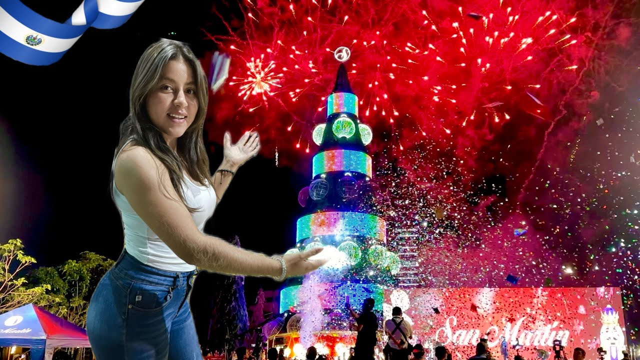 Lo MEJOR de la INAUGURACIÓN del ÁRBOL NAVIDEÑO SAN MARTIN 2023 en EL SALVADOR | Celinaz