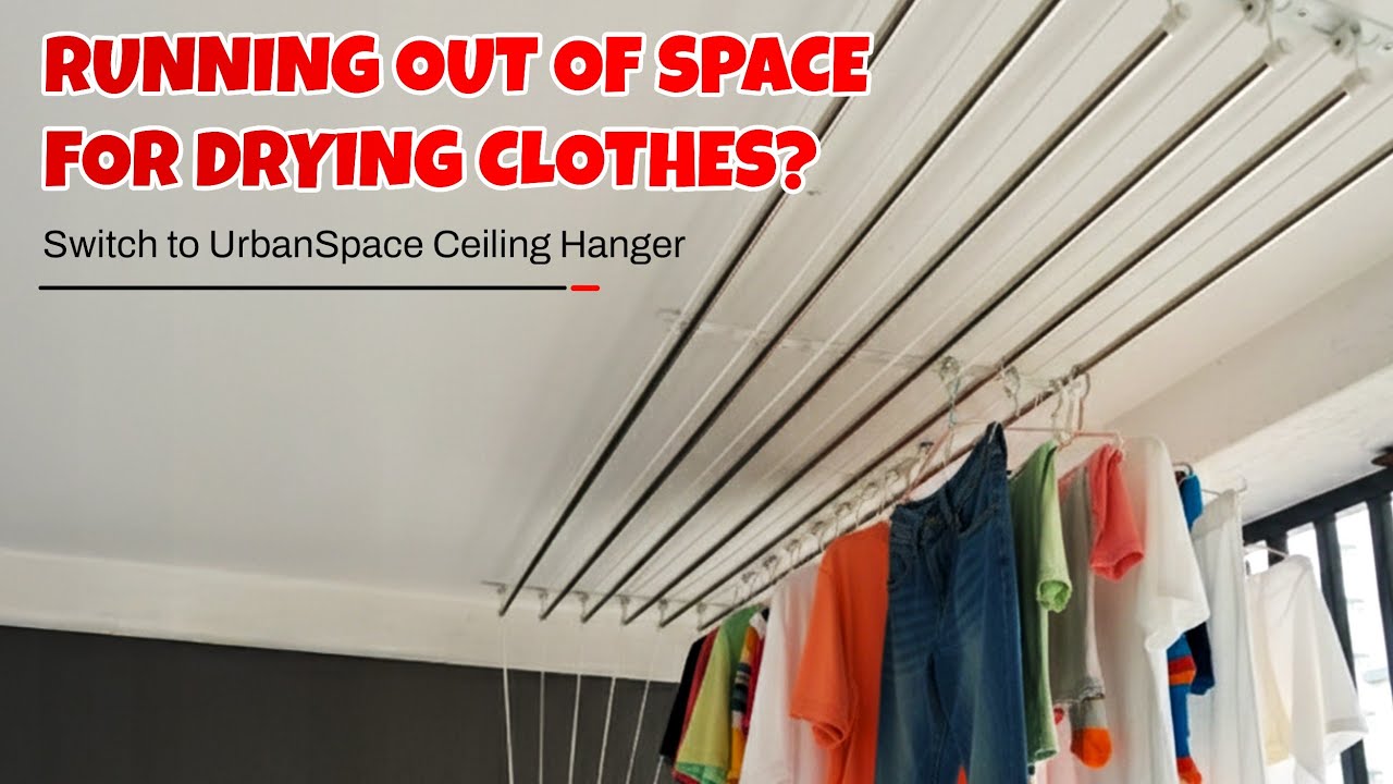 How to Install Cloth Drying Hanger | Step-by-Step Demo by Urbanspace
