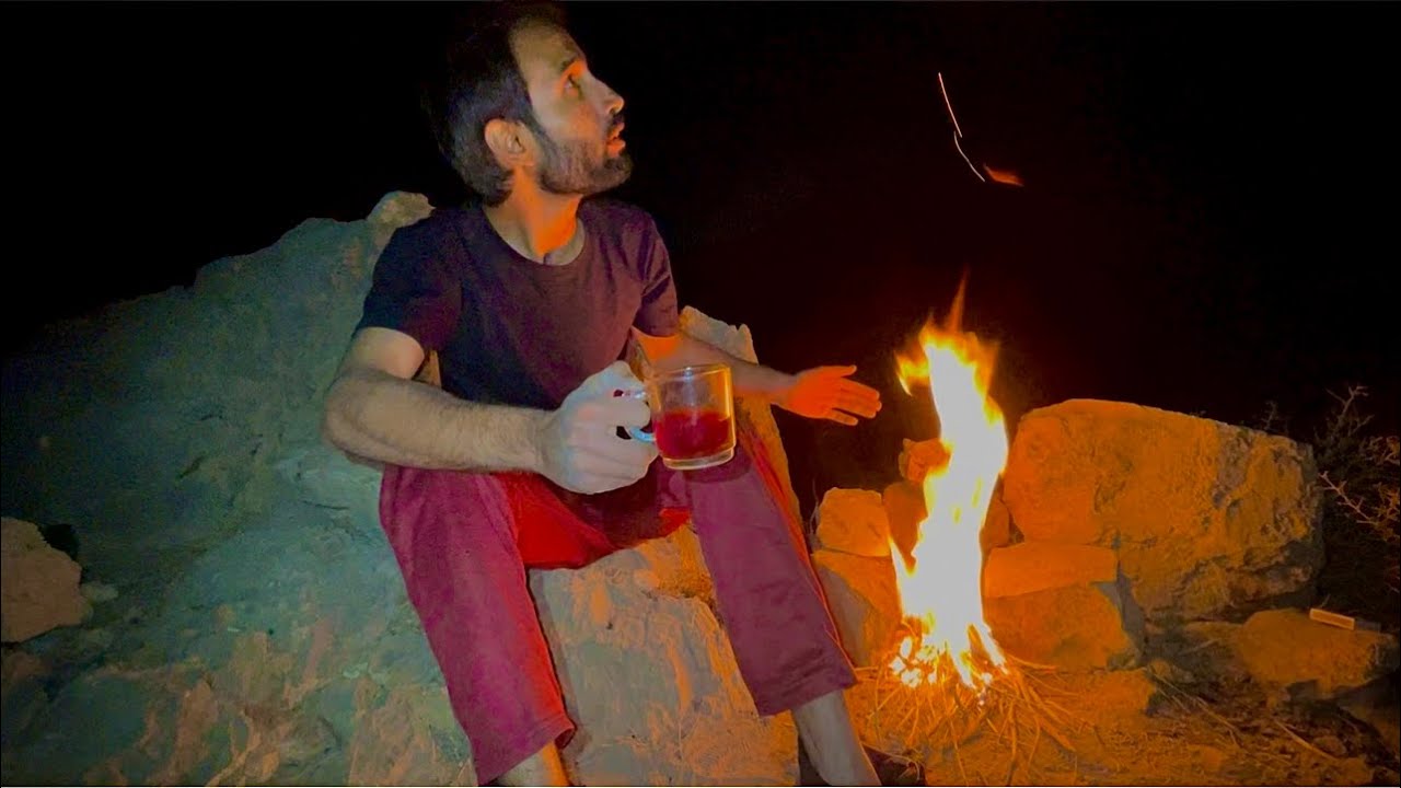 Solo Camping on Wolf Mountains in Dark #nature #camping  