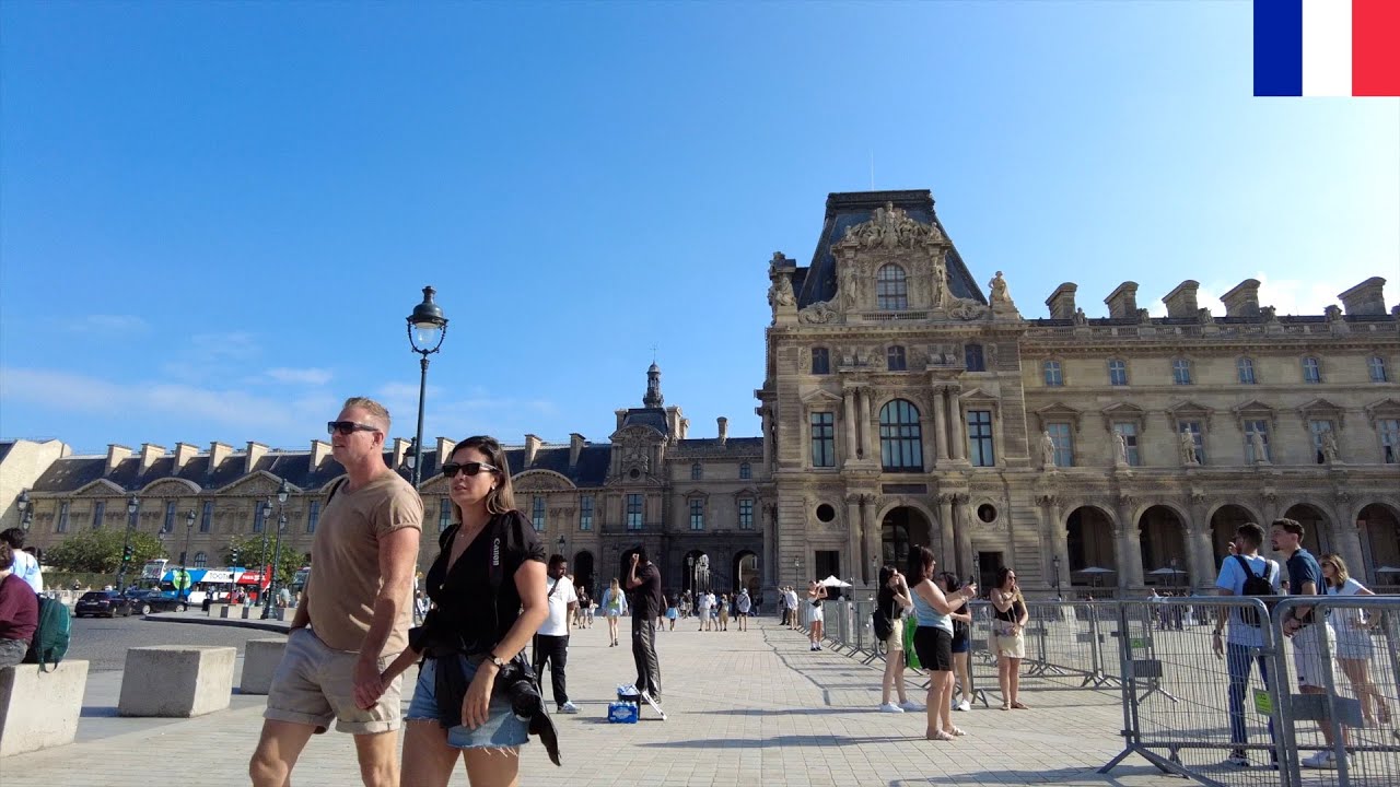 🇫🇷☀️【4K】Paris Morning Walk: Port Royal, Luxembourg Garden, Louvre & Pyramides (July 26, 2025)