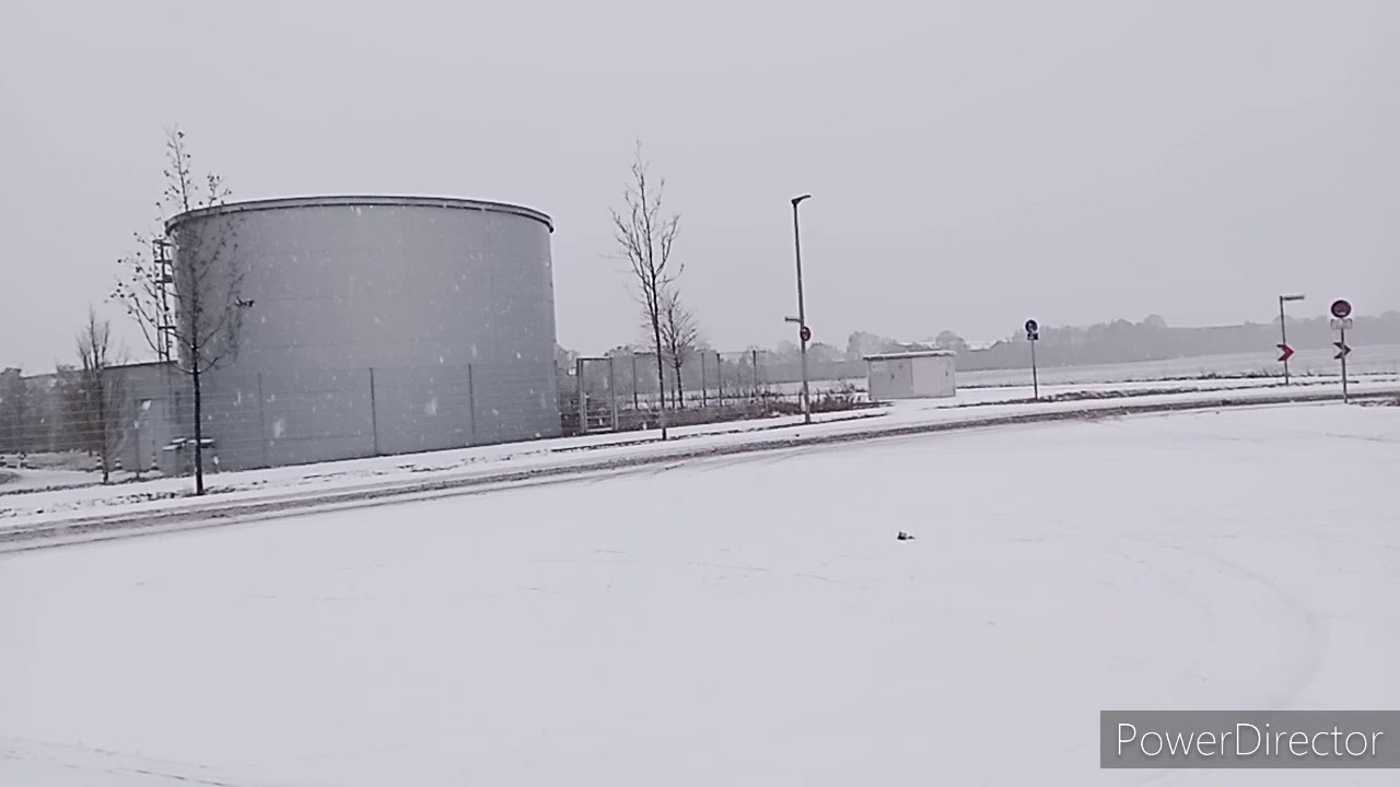 Snow in Germany street Palace snowing Europe vlog
