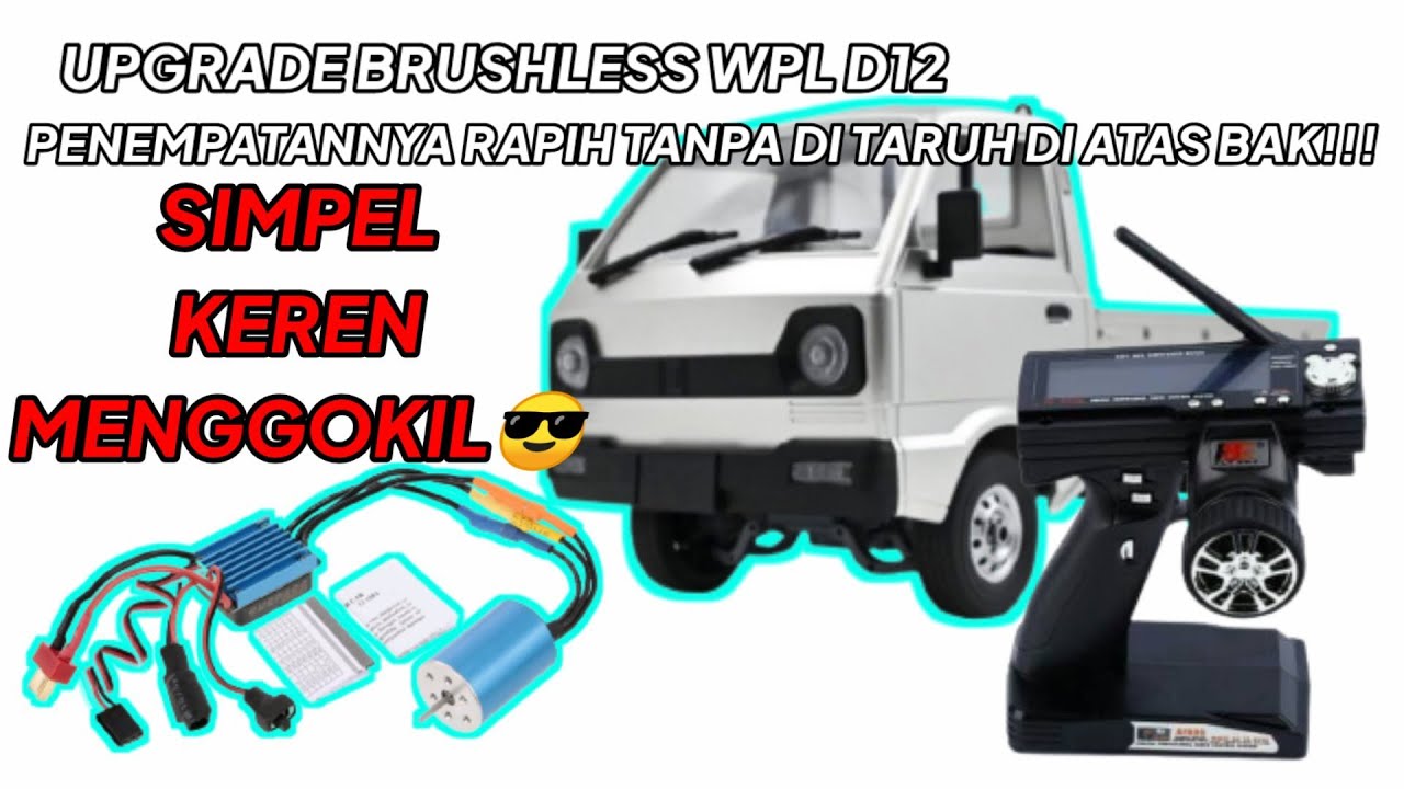Upgrade Brushless WPL D12 Combo surpass 2435 4800kv | upgrade wpl d12 | project part 1