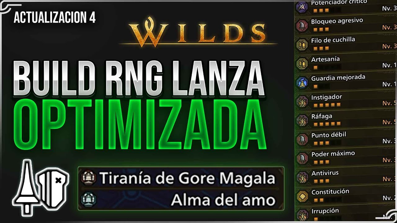 Build LANZA / habilidades META - Gore Magala y Alma del amo | Monster Hunter Wilds | DesWolfx
