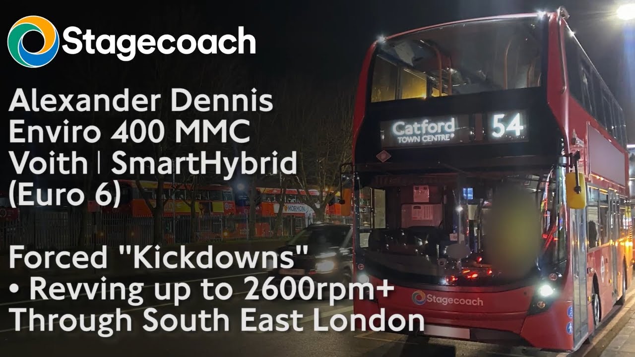 {2600RPM+} Stagecoach London Enviro 400 MMC SmartHybrid ft. Forced 