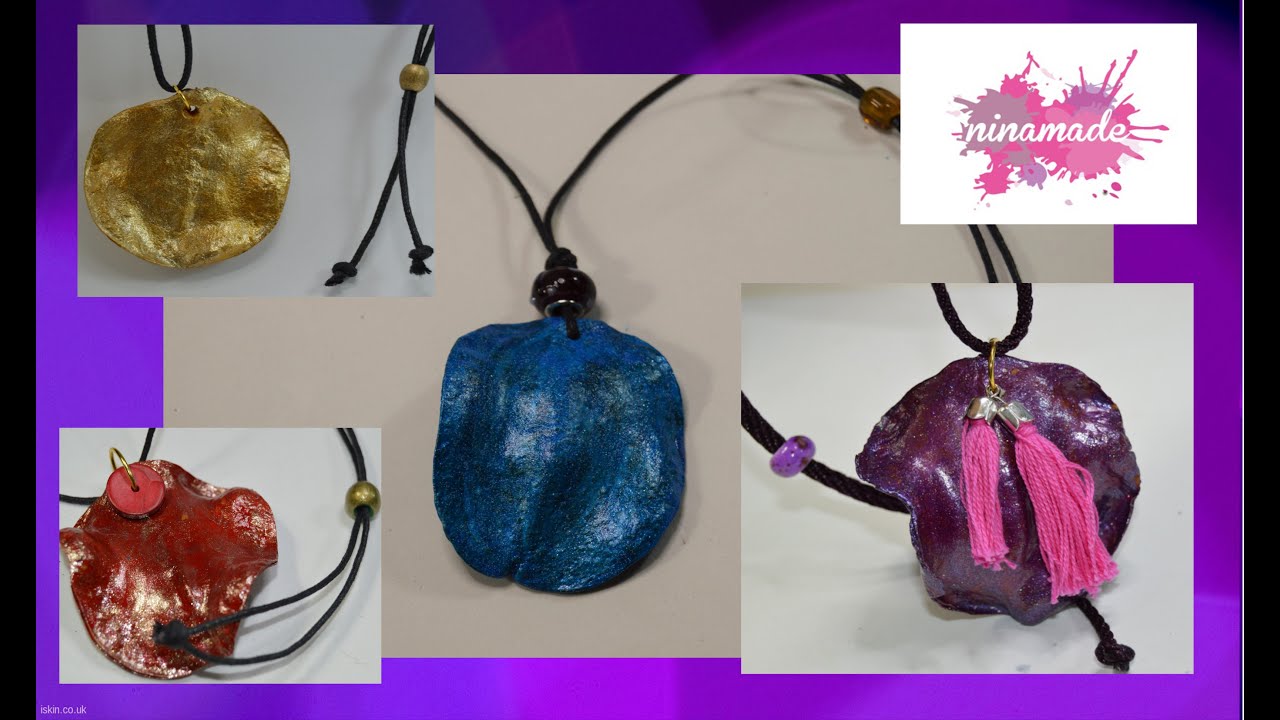 DIY. Colgante  con el fruto de la jacaranda  //Necklace with the fruit of jacaranda
