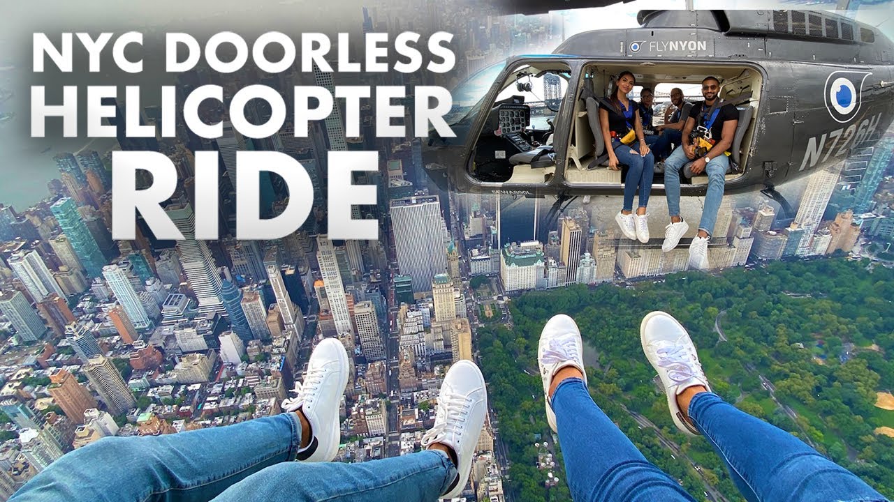 We flew over NYC in a DOORLESS helicopter | FLYNYON