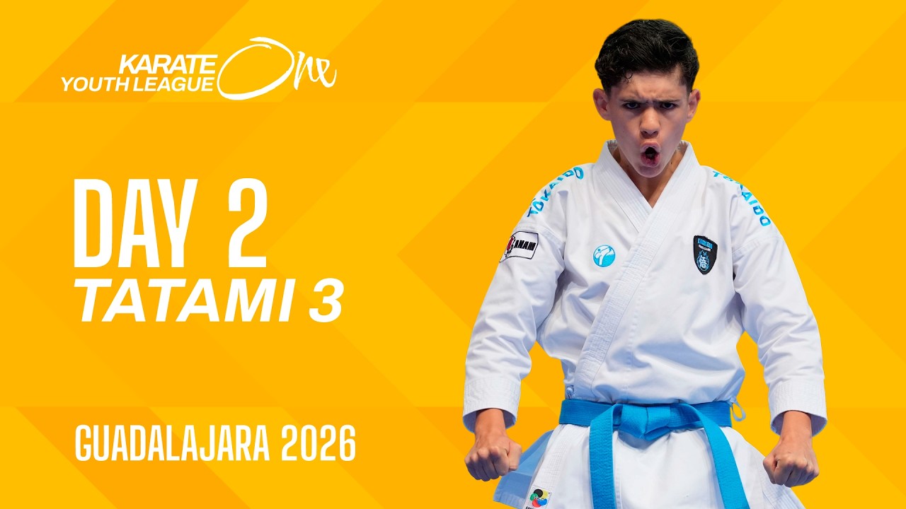LIVE 🔴 Karate One Youth League Guadalajara 2026 | Day 2 - Tatami 3