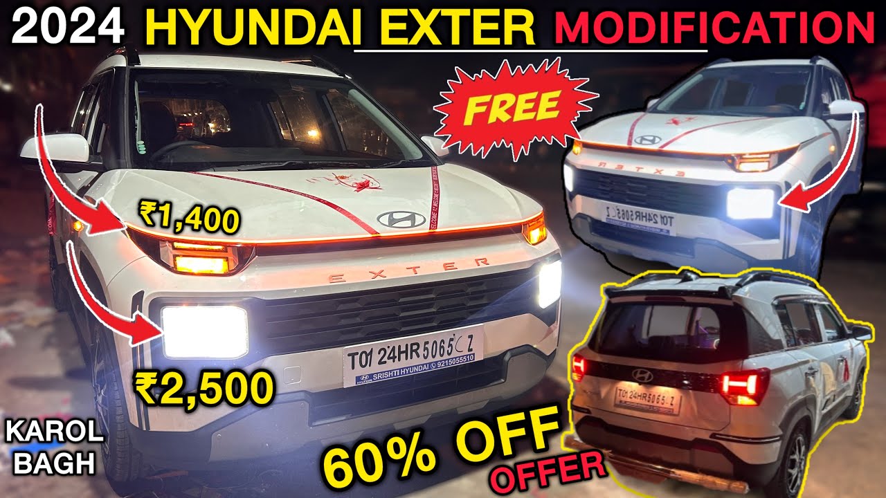 Hyundai Exter Modified With Price🔥Exter Modification Base To Top