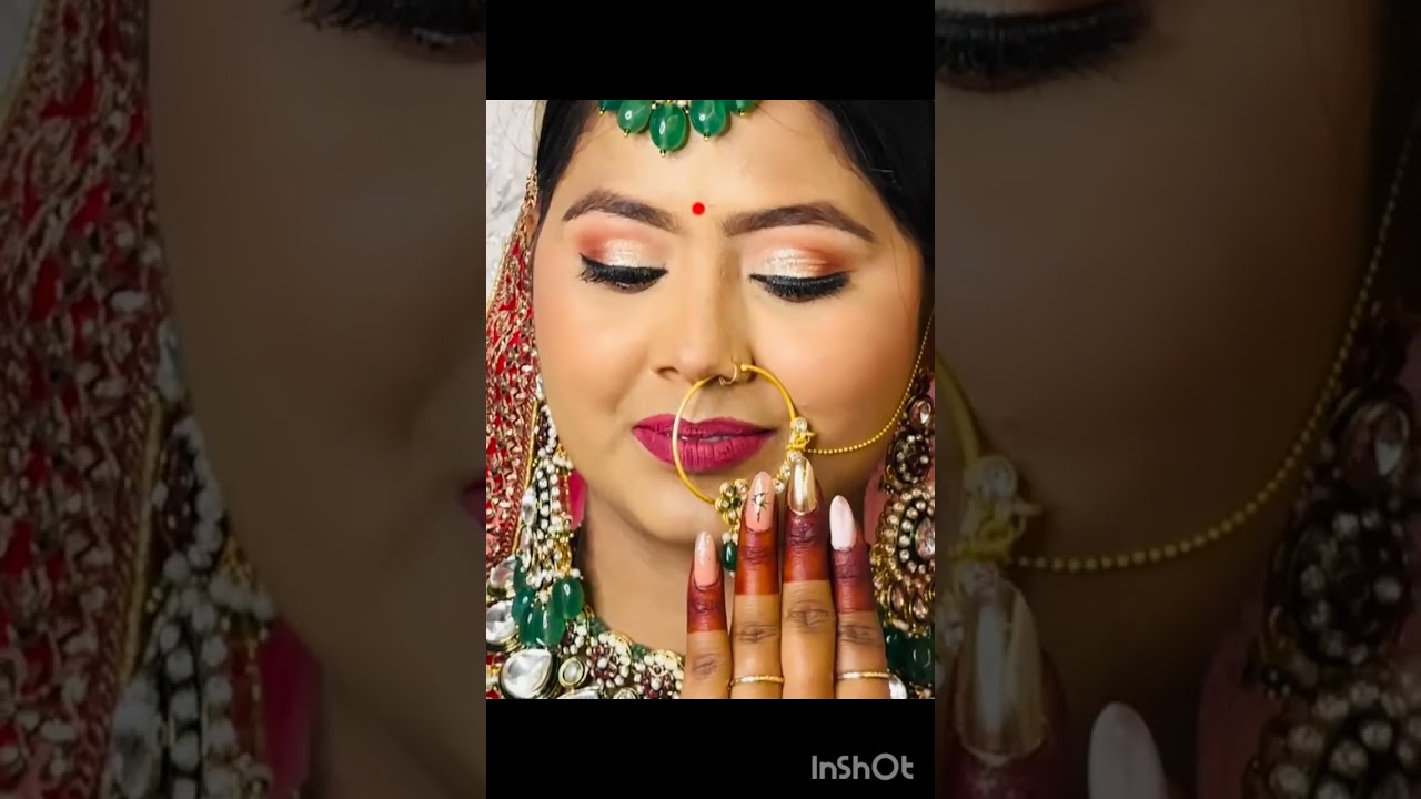 BridalMakeup #MakeupTransformation #IndianBride #Shorts full#softglamlook 