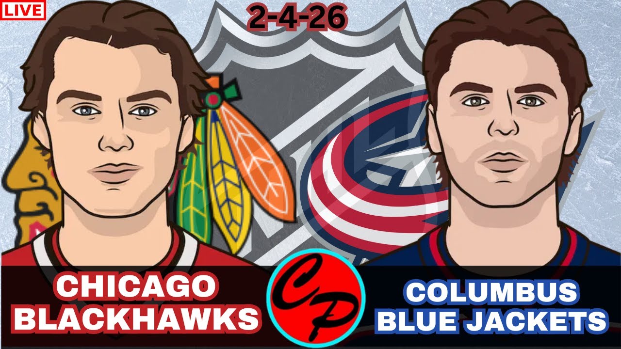 CHICAGO BLACKHAWKS vs COLUMBUS BLUE JACKETS NHL HOCKEY LIVE GAME CAST & AUDIO