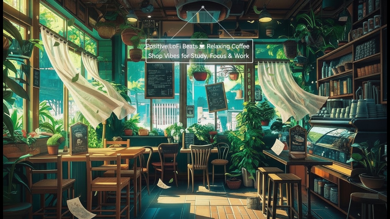 Positive LoFi Beats ☕  Relaxing Coffee Shop Vibes for Study, Focus & Work