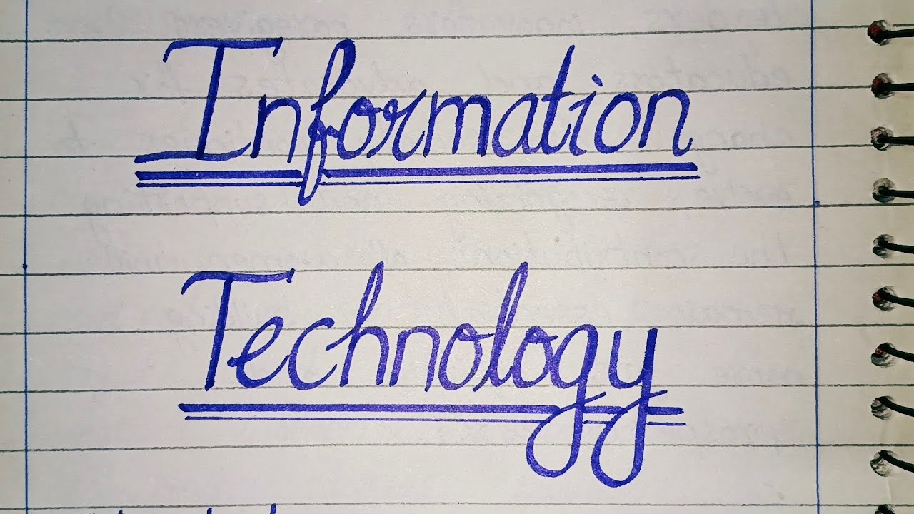 Information Technology| English Writing| English Language| @onlineeducation