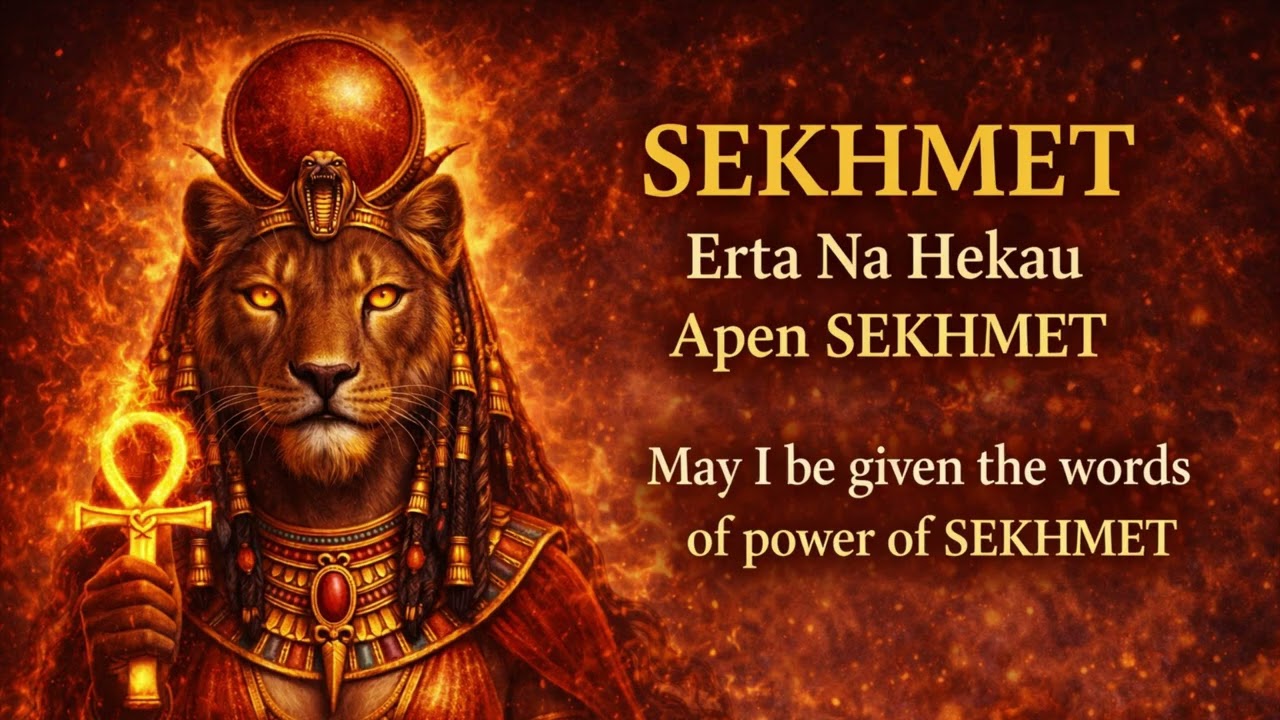 SEKHMET Words of Power 🔥 Erta Na Hekau Apen Sekhmet | Morning Protection Chant