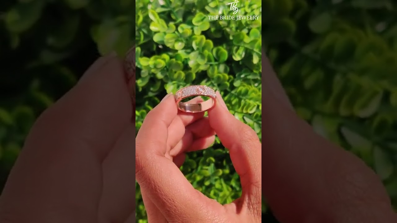 😍💎 Rose Gold Wedding Band, wedding band Unique Full Eternity Wedding Band, Diamond Wedding Bands🧿🎇