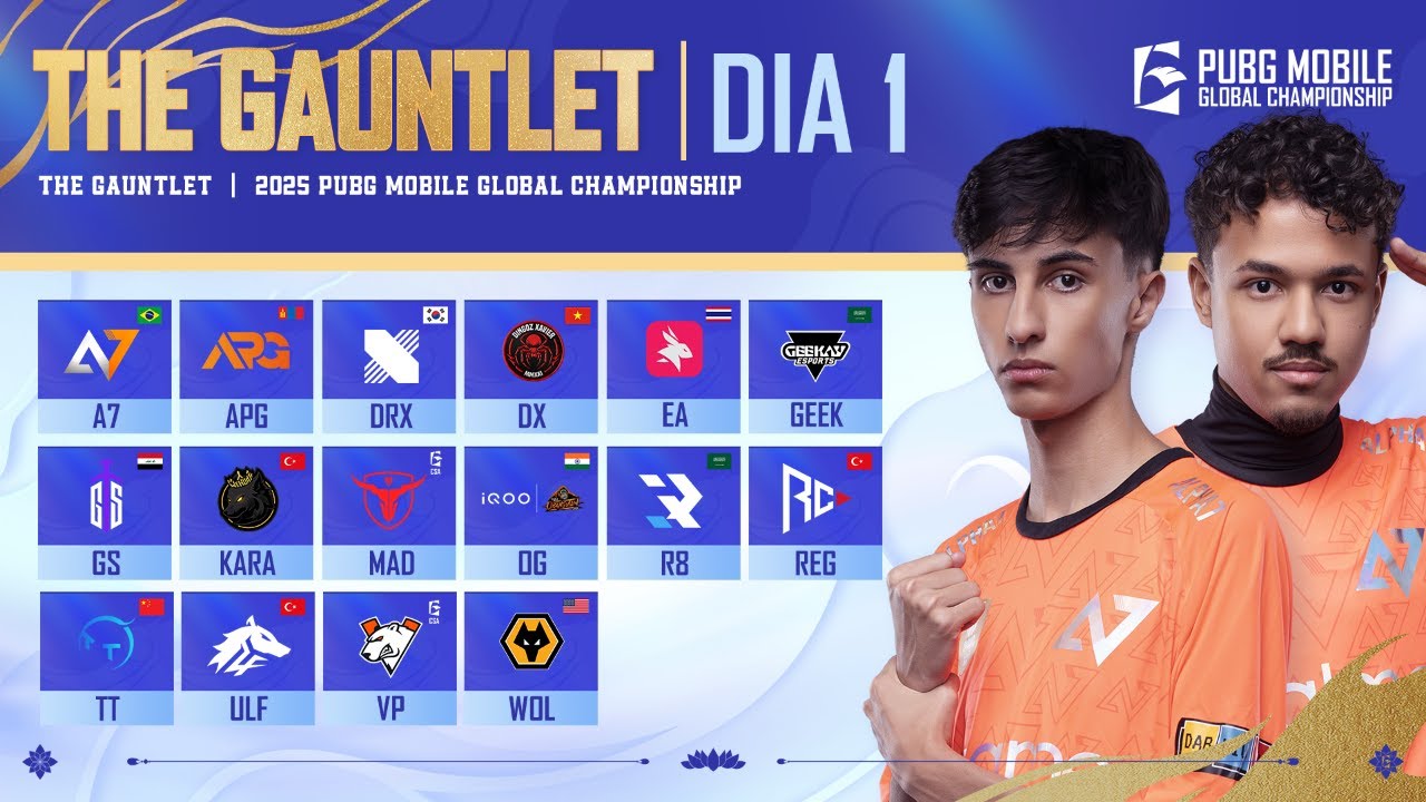[PTBR] 2025 PMGC | Gauntlet - Dia 1 | PUBG MOBILE Global Championship