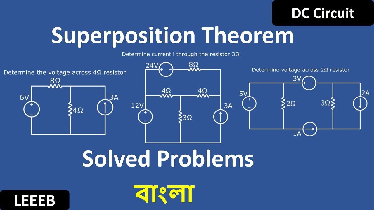 Superposition Theorem with examples (bangla Tutorial)