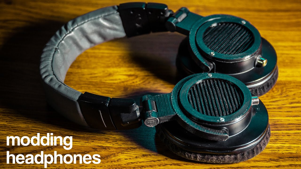 I converted my old ATH m50 into open back headphones