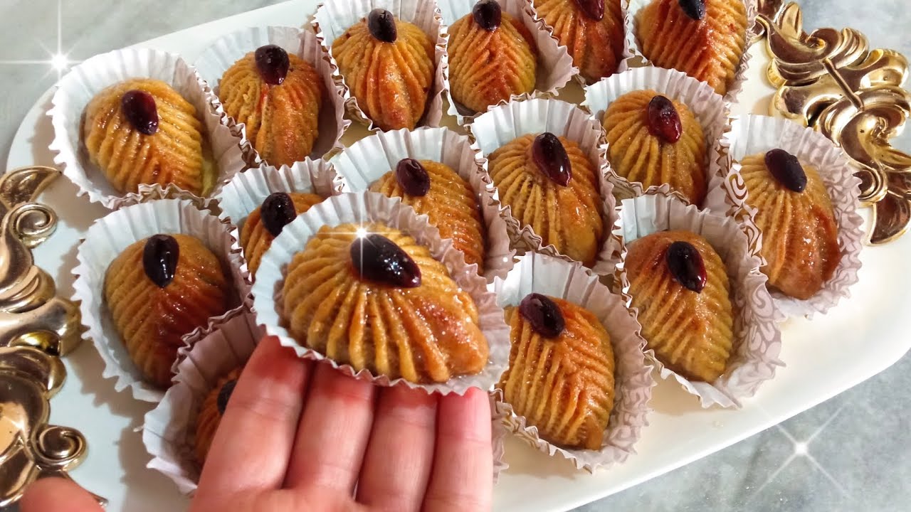 حلوى معسلة محشوة بالتمر 👍 مقادير اقتصادية وبنتها رائعة👌 سجليها ضمن وصفات العيد 😉