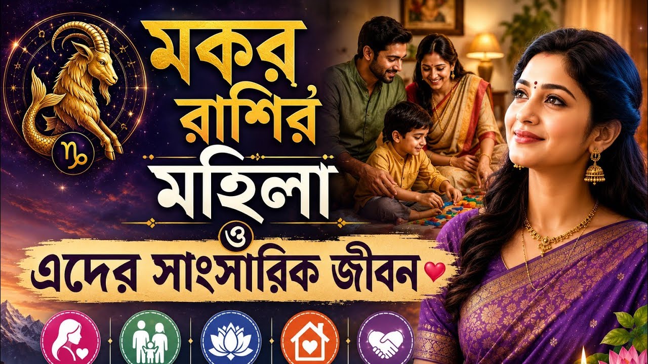 মকর রাশির মহিলা ও এদের সাংসারিক জীবন | capricorn sign girl | capricorn marriage life | #মকররাশি