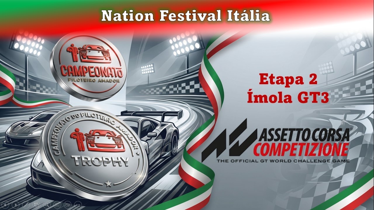 🔴 AO VIVO | Piloteiro Amador 2026 – Etapa 2 TROPHY - Ímola - Assetto Corsa Competizione