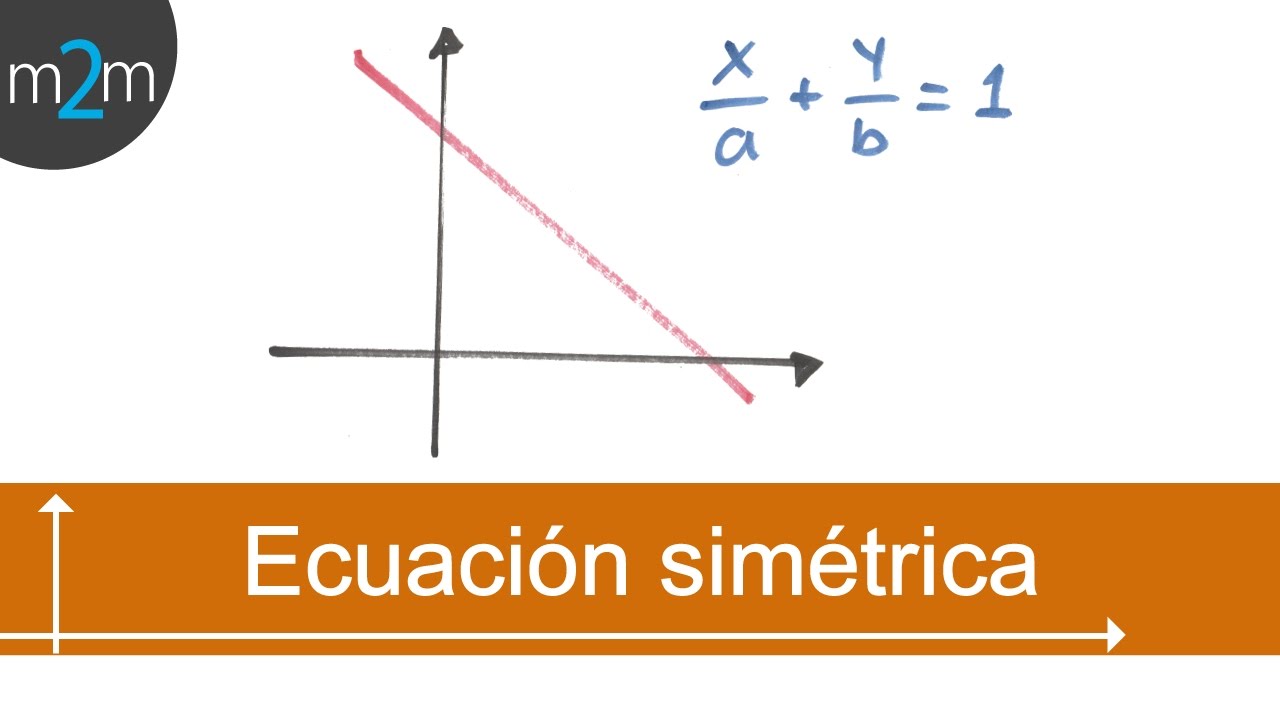 ✅ Ecuación simétrica de la recta │ ejercicios