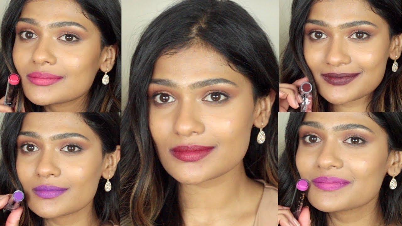 L.A.Girl Matte Flat Velvet Lipstick Review/Swatches On Tan/Indian/medium Skin  + Top Recommendations