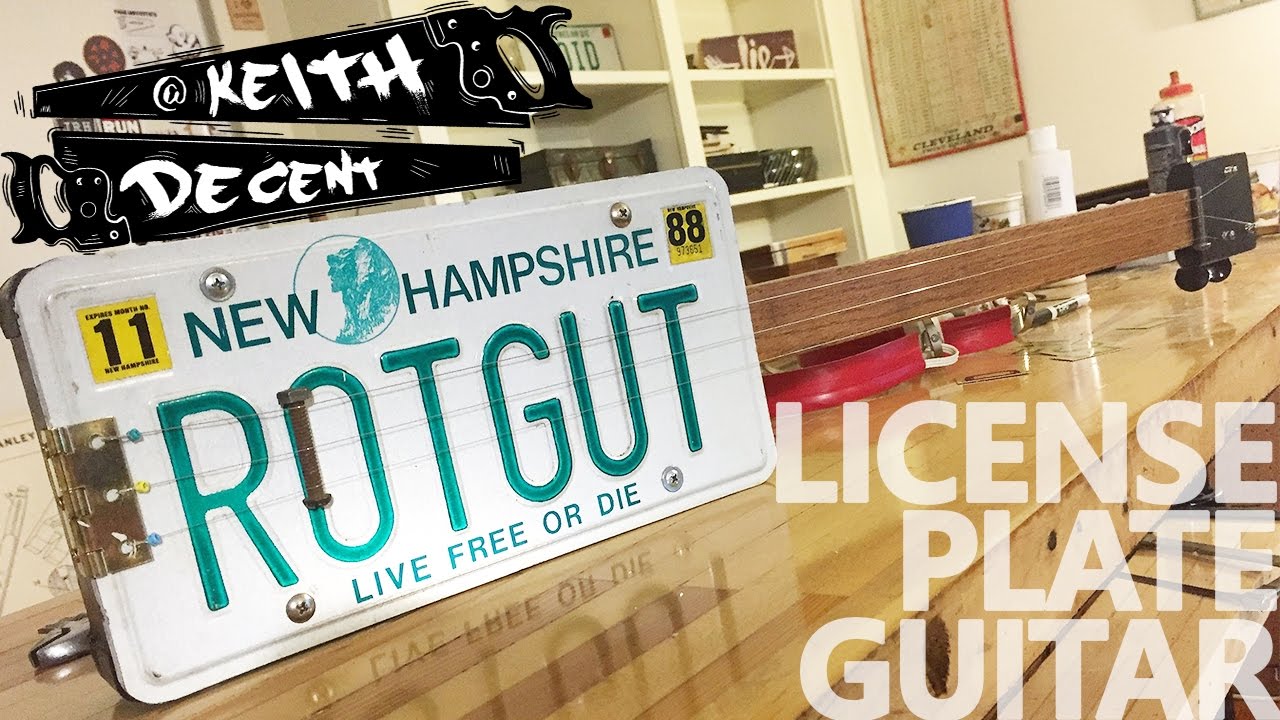 LICENSE PLATE GUITAR - a Decent Project