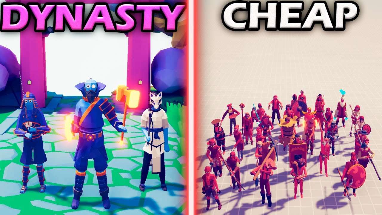 DYNASTY TEAM vs CHEAP TEAM – Power vs Price - Totally Accurate Battle Simulator | TABS