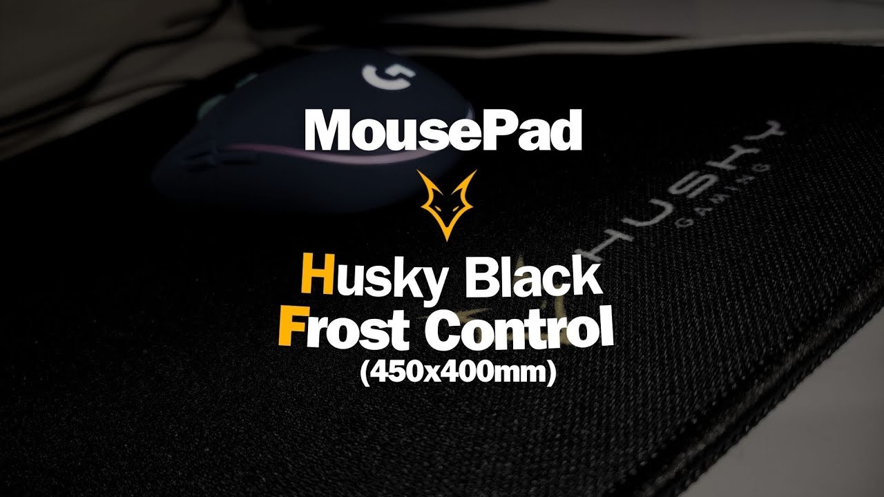 MEU NOVO MOUSEPAD! Husky Black Frost Control (450x400mm)