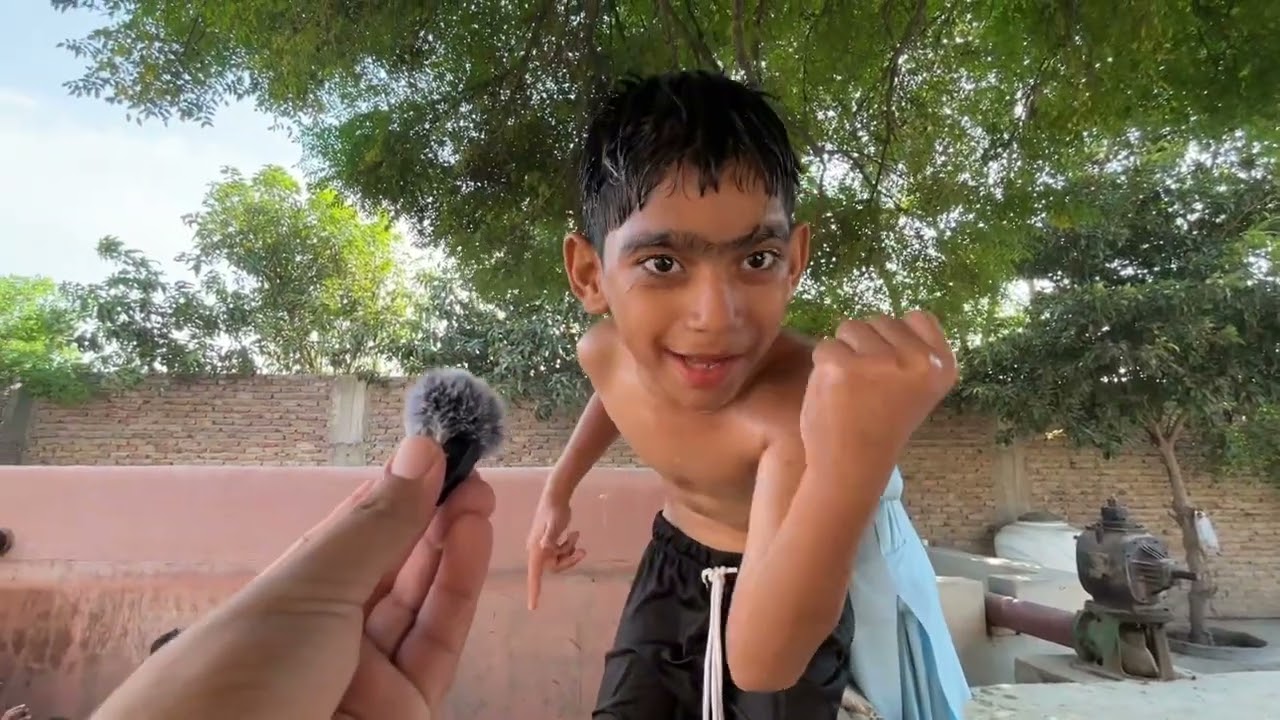 Village Tubewell Masti 🌊 | Football ka Full Maza with Moiz ⚽ | Daily Vlog