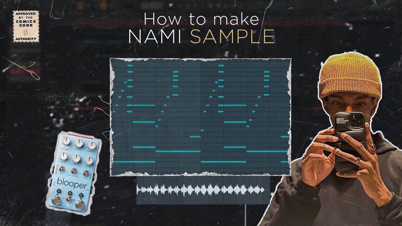 HOW TO MAKE SAMPLE LIKE NAMI -vintage sample- | Fl Studio 20 (using blooper by chase bliss audio)