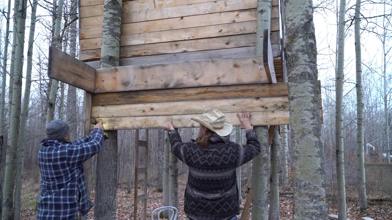 Tree House Building With Crazy Neighbor!