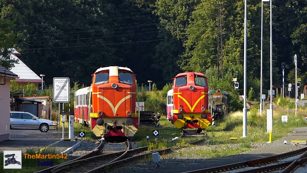 Vlaky na trati 036, ve stanicích Liberec a Tanvald - 7.8.2015 [FullHD]