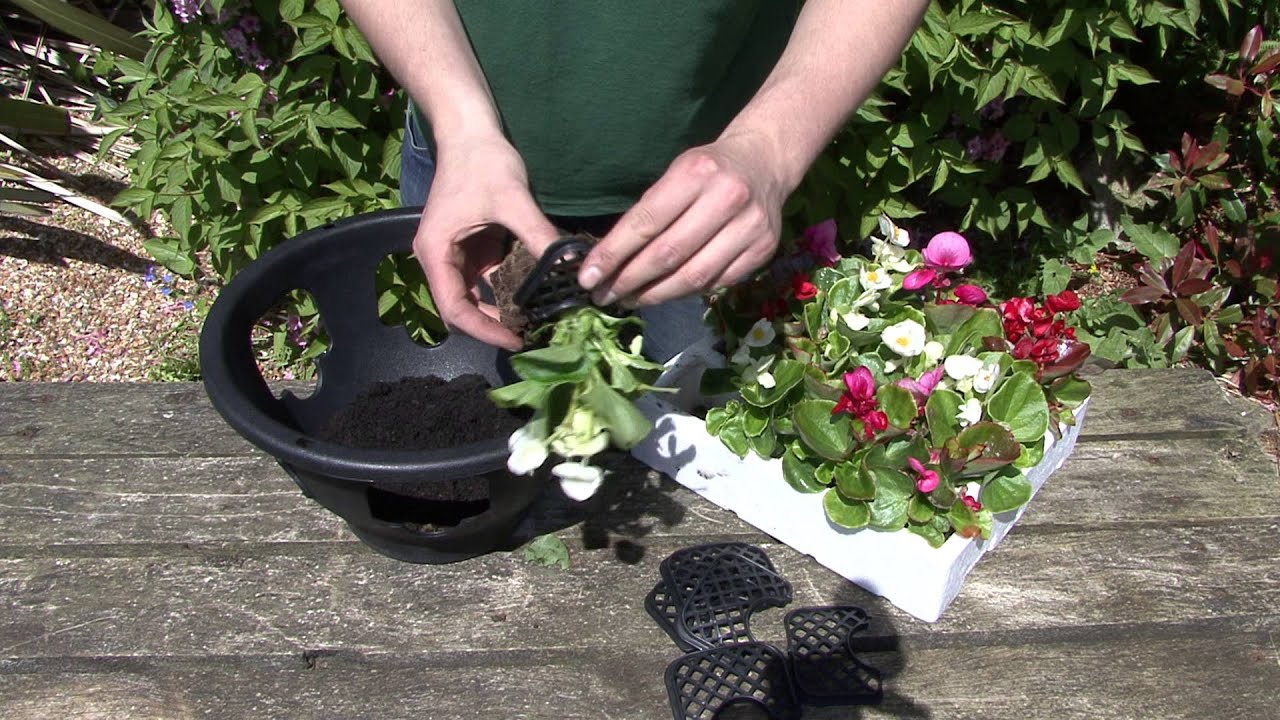Easy fill Hanging Basket Planting Guide from gardenxtras.com