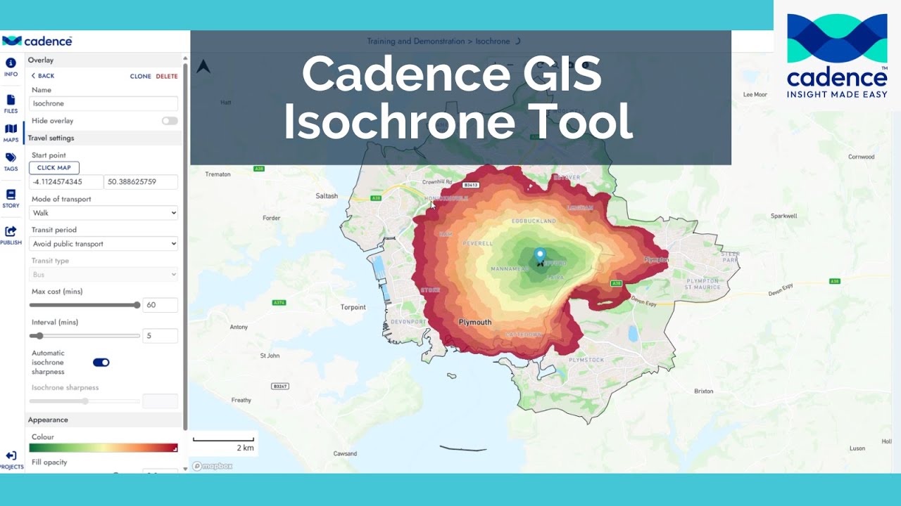 Cadence GIS Isochrone Tool