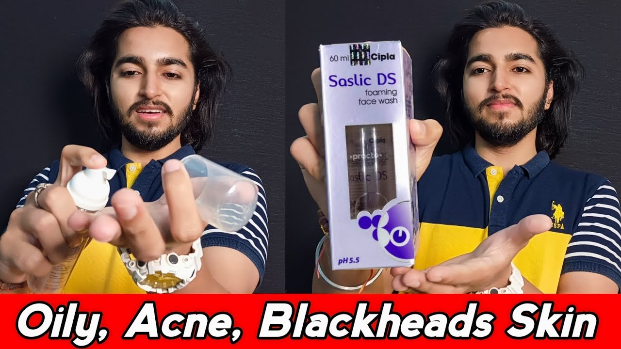 Saslic DS Foaming Face Wash | Saslic DS Face Wash Review | Face Wash For Oily Acne Prone Skin