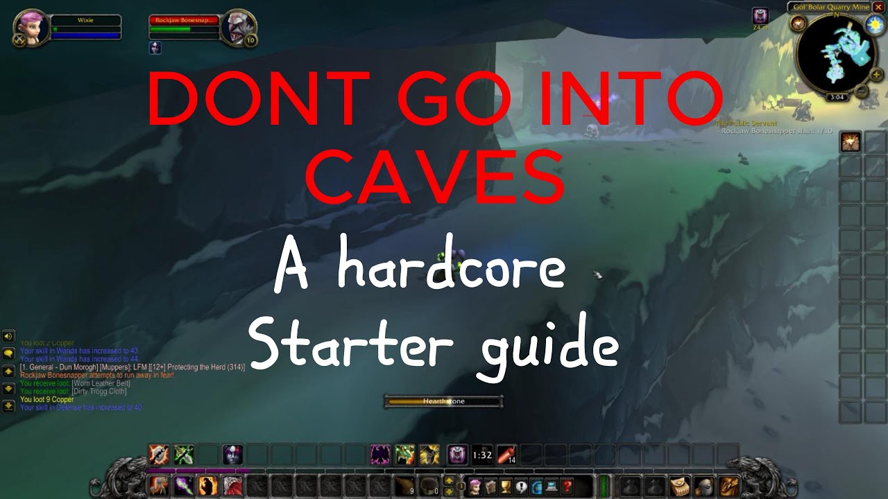 Hardcore WoW Classic Beginner Guide, Volume 1. Level 1-20