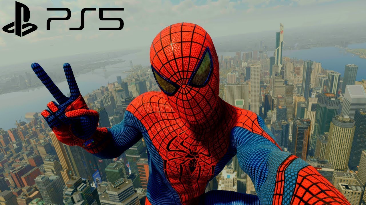 Spider-Man Remastered - Amazing Suit Free Roam Gameplay (PS5 60FPS)
